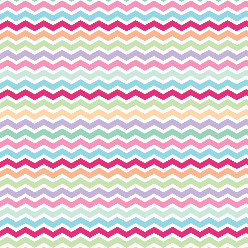 Pastel Rainbow Chevron Pattern Acrylic Sheet - CMB Pattern Acrylic